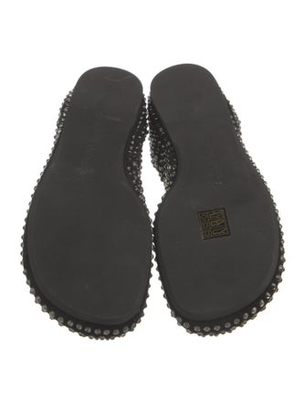 J.W. Anderson Suede Crystal Embellishments Ballet Flats