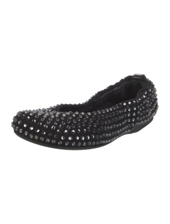 J.W. Anderson Suede Crystal Embellishments Flats