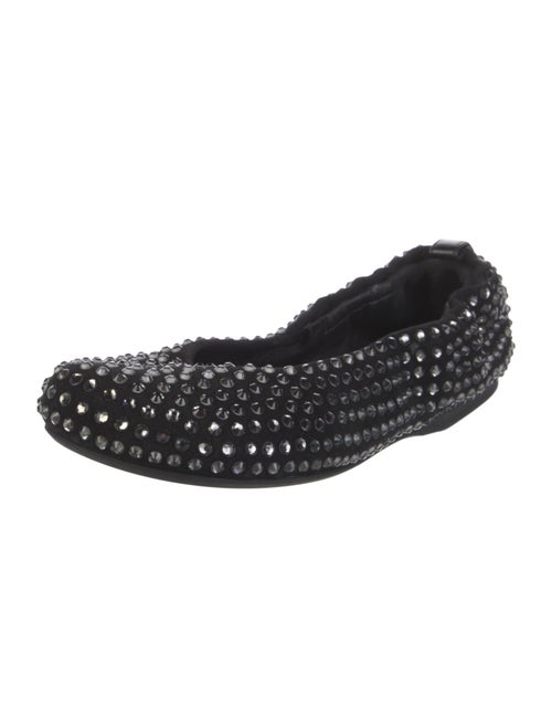 J.W. Anderson Suede Crystal Embellishments Flats
