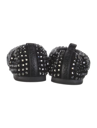 J.W. Anderson Suede Crystal Embellishments Flats