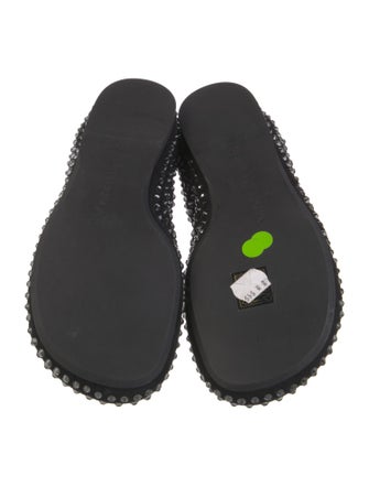 J.W. Anderson Suede Crystal Embellishments Flats