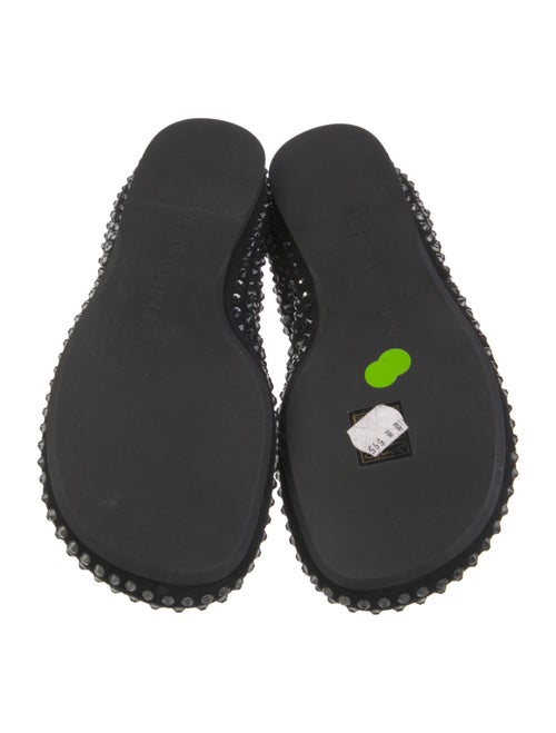 J.W. Anderson Suede Crystal Embellishments Flats