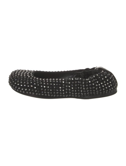 J.W. Anderson Suede Crystal Embellishments Ballet Flats