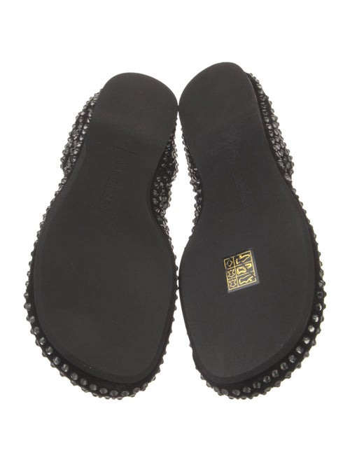 J.W. Anderson Suede Crystal Embellishments Ballet Flats