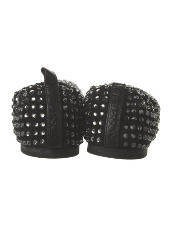 J.W. Anderson Suede Crystal Embellishments Ballet Flats