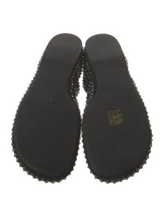 J.W. Anderson Suede Crystal Embellishments Ballet Flats