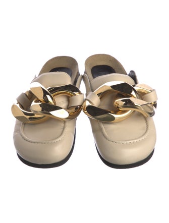 J.W. Anderson Leather Chain-Link Accents Mules
