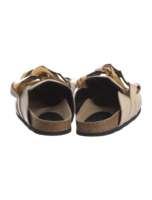 J.W. Anderson Leather Chain-Link Accents Mules