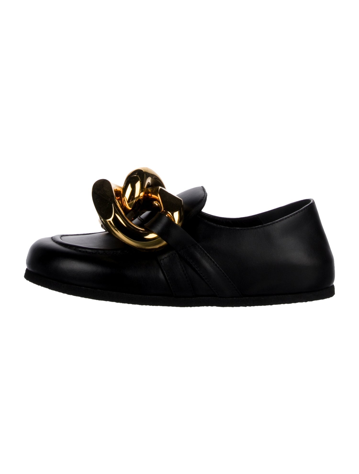 J.W. Anderson Leather Chain-Link Accents Loafers