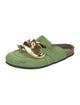 J.W. Anderson Suede Chain-Link Accents Mules