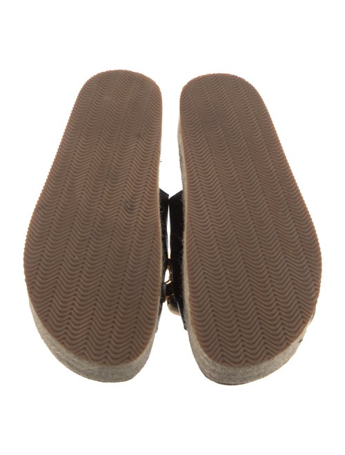 J.W. Anderson Leather Chain-Link Accents Espadrilles