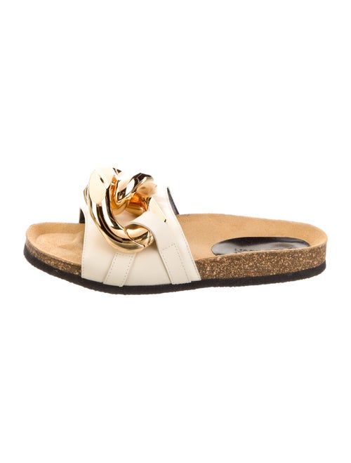 J.W. Anderson Leather Colorblock Pattern Slides