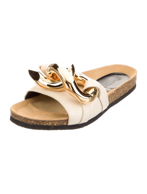 J.W. Anderson Leather Colorblock Pattern Slides