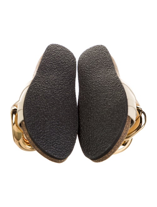 J.W. Anderson Leather Colorblock Pattern Slides