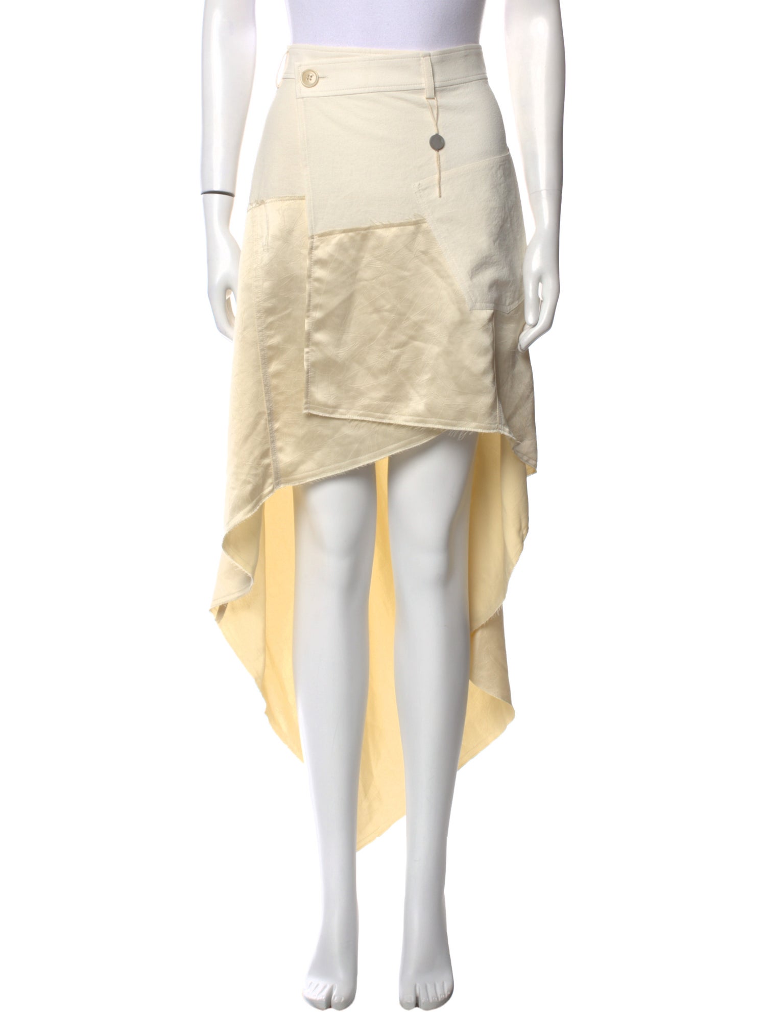 J.W. Anderson Pleated Accents Midi Length Skirt