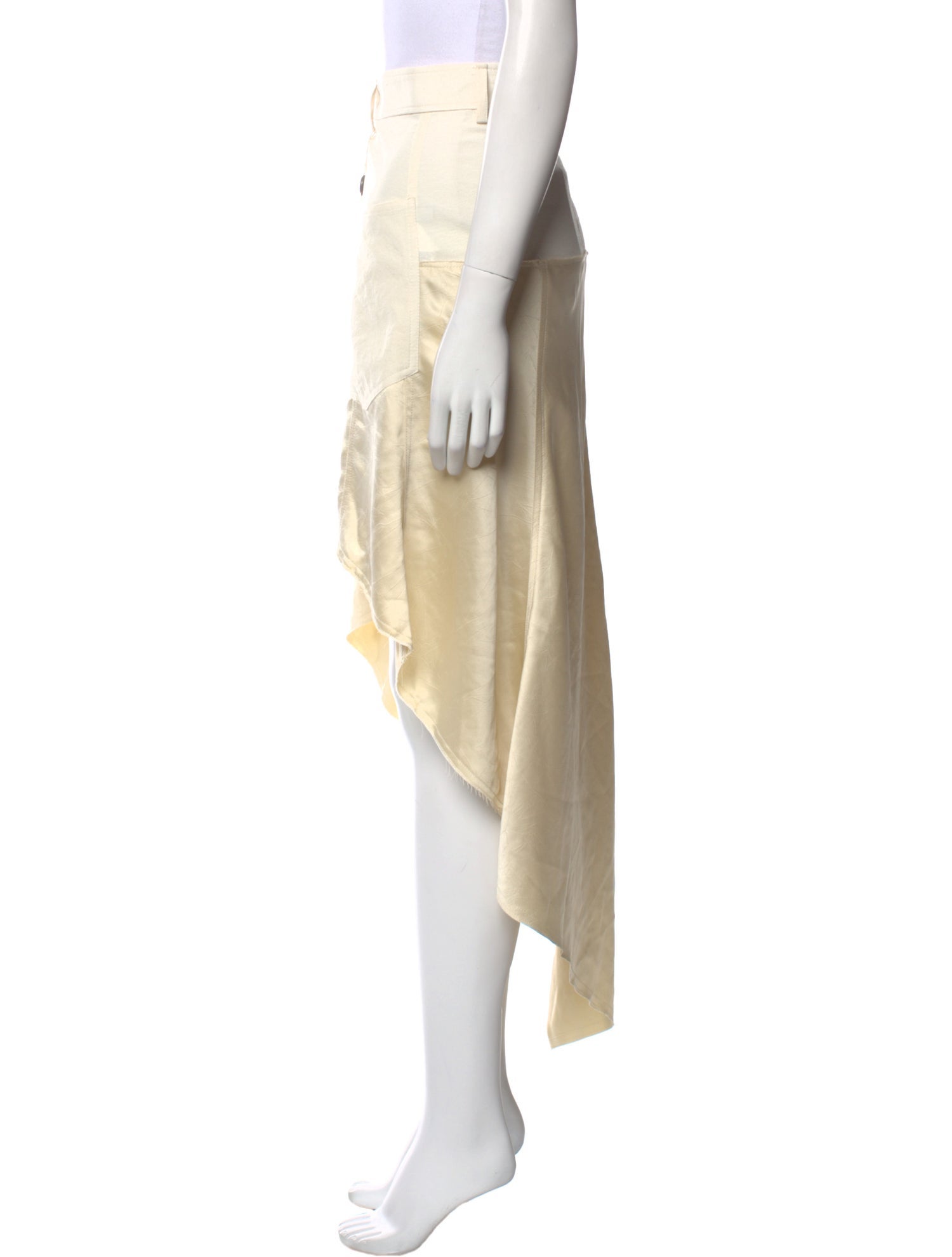 J.W. Anderson Pleated Accents Midi Length Skirt