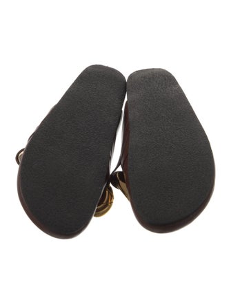 J.W. Anderson Leather Chain-Link Accents Mules