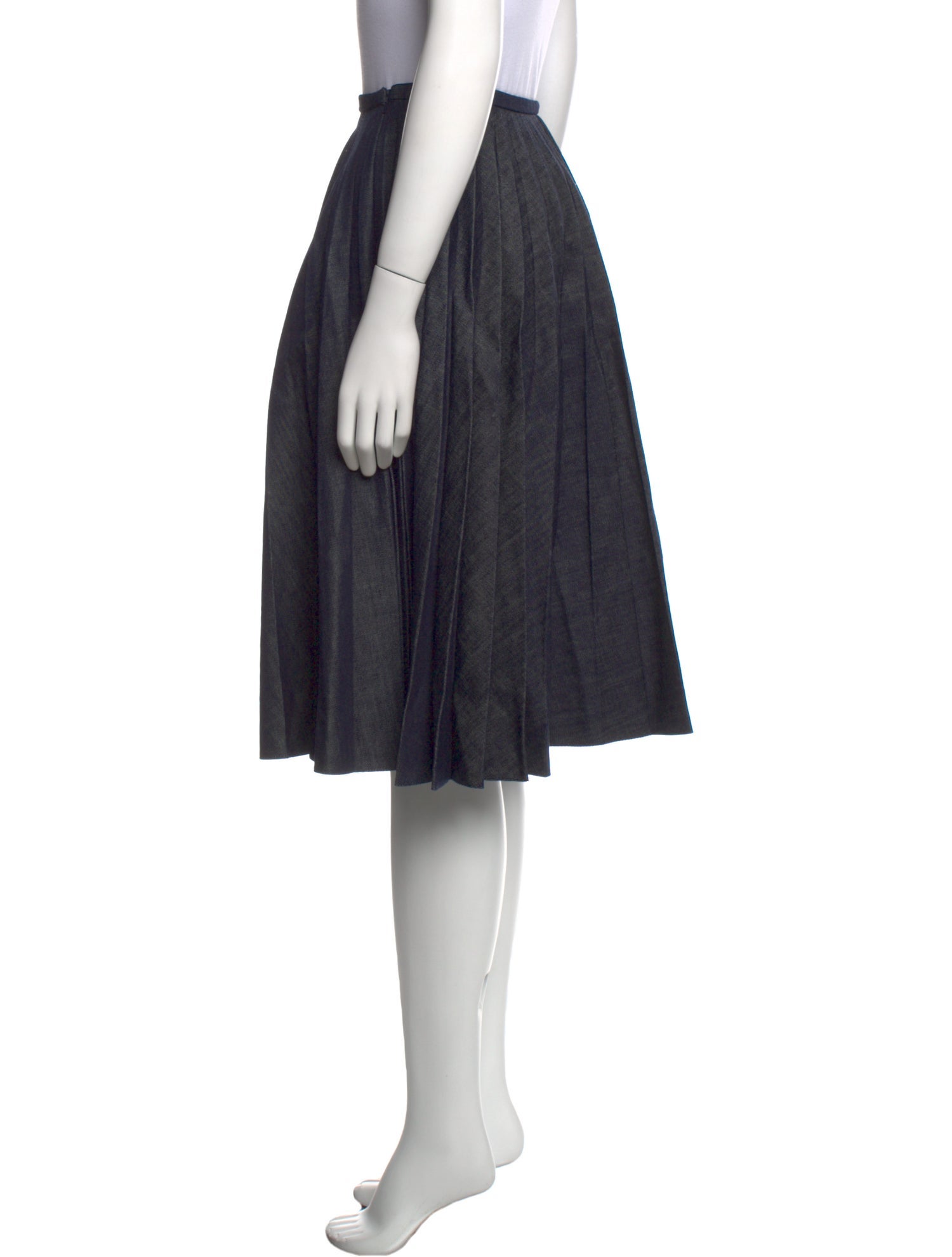 J.W. Anderson Pleated Accents Knee-Length Skirt