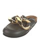 J.W. Anderson Leather Chain-Link Accents Mules