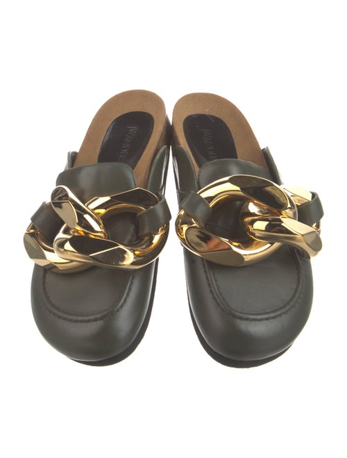 J.W. Anderson Leather Chain-Link Accents Mules