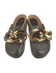 J.W. Anderson Leather Chain-Link Accents Mules