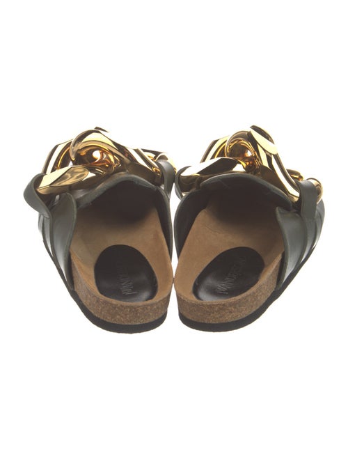 J.W. Anderson Leather Chain-Link Accents Mules