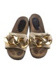 J.W. Anderson Leather Chain-Link Accents Slides