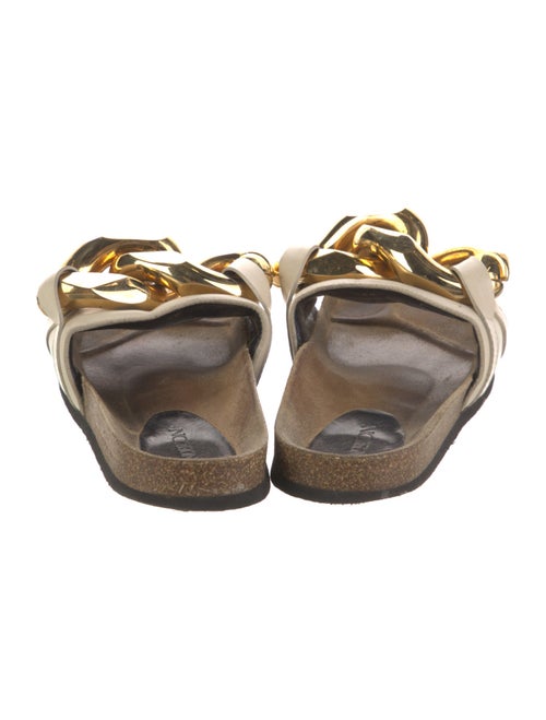 J.W. Anderson Leather Chain-Link Accents Slides