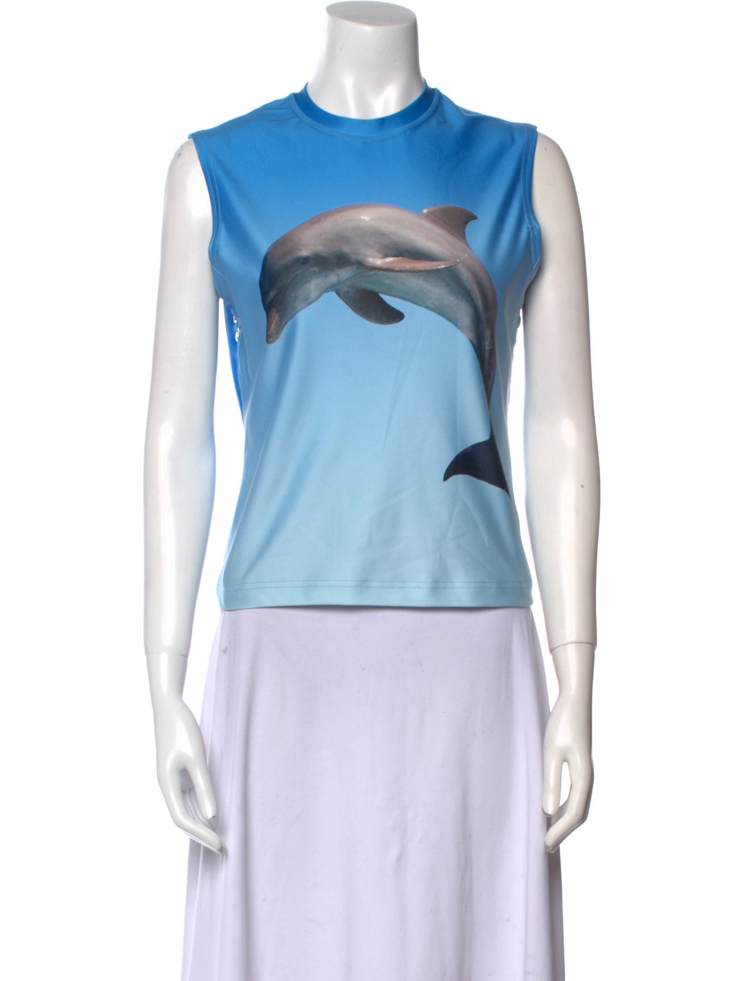 J.W. Anderson Graphic Print Crew Neck Crop Top w/ Tags