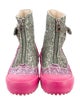 J.W. Anderson Glitter Colorblock Pattern Boots