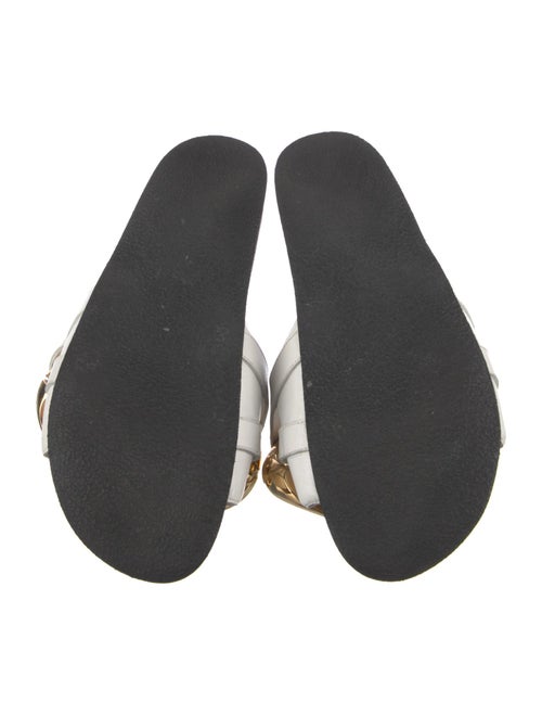 J.W. Anderson Leather Colorblock Pattern Slides