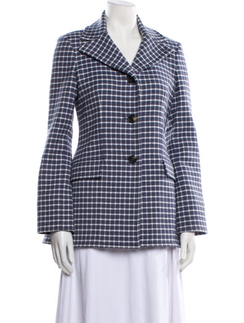 J.W. Anderson Wool Plaid Print Blazer
