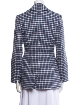 J.W. Anderson Wool Plaid Print Blazer