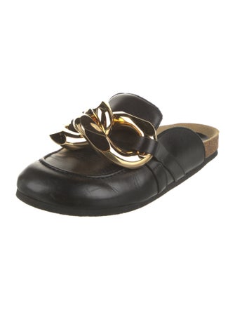 J.W. Anderson Leather Chain-Link Accents Espadrilles