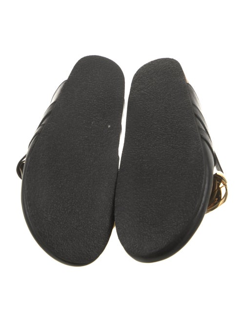 J.W. Anderson Leather Chain-Link Accents Espadrilles