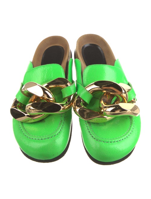 J.W. Anderson Leather Chain-Link Accents Mules