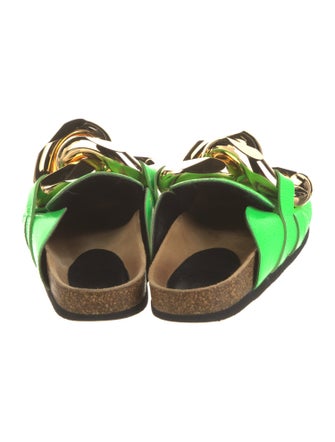 J.W. Anderson Leather Chain-Link Accents Mules