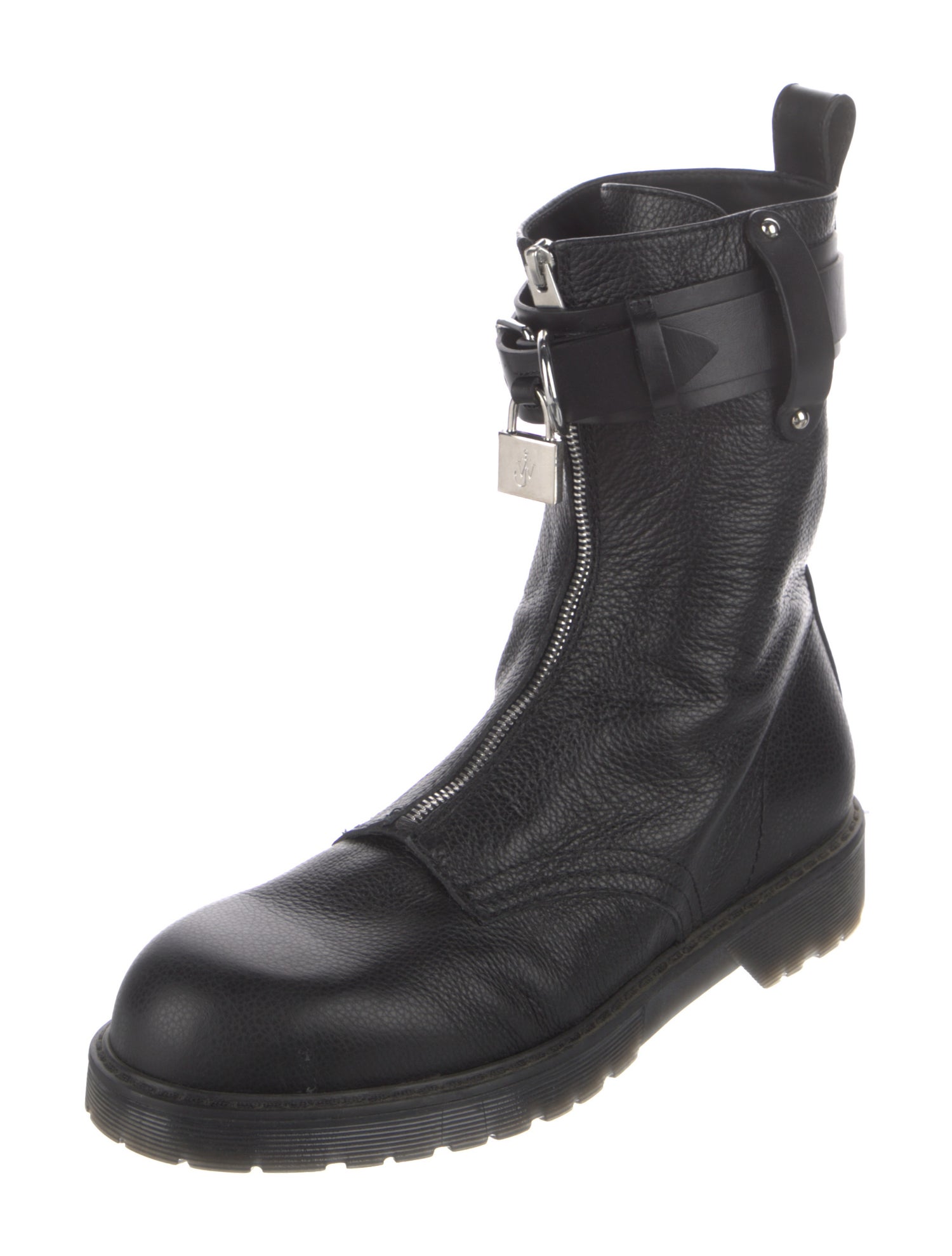 J.W. Anderson Leather Studded Accents Combat Boots