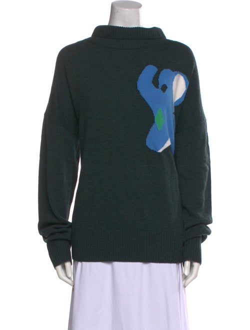 J.W. Anderson Merino Wool Graphic Print Sweater