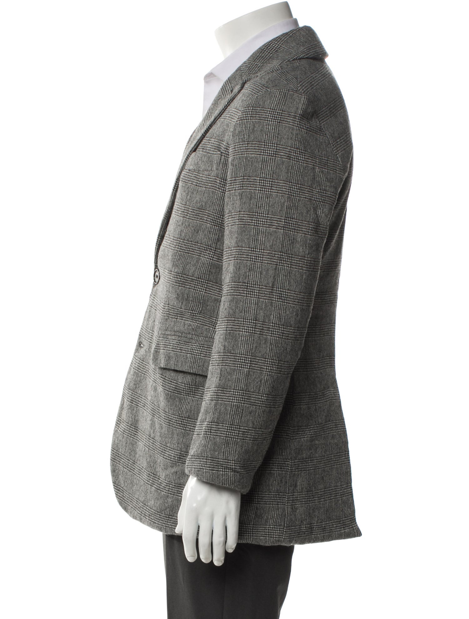 J.W. Anderson Wool Plaid Print Blazer