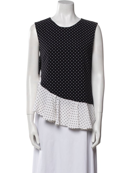 J.W. Anderson Polka Dot Print Scoop Neck Blouse
