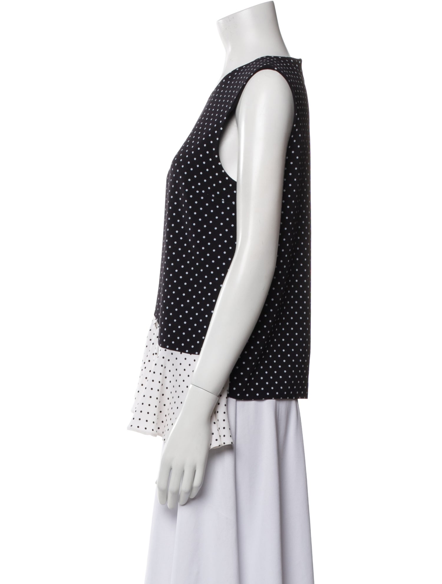 J.W. Anderson Polka Dot Print Scoop Neck Blouse