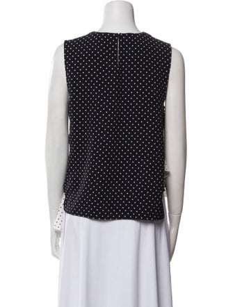 J.W. Anderson Polka Dot Print Scoop Neck Blouse