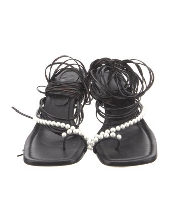 J.W. Anderson Leather Gladiator Sandals