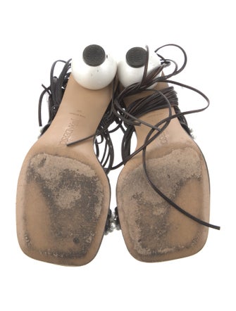 J.W. Anderson Leather Gladiator Sandals