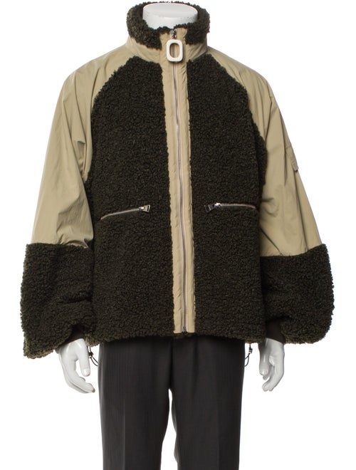 J.W. Anderson Colorblock Pattern Puffer Coat