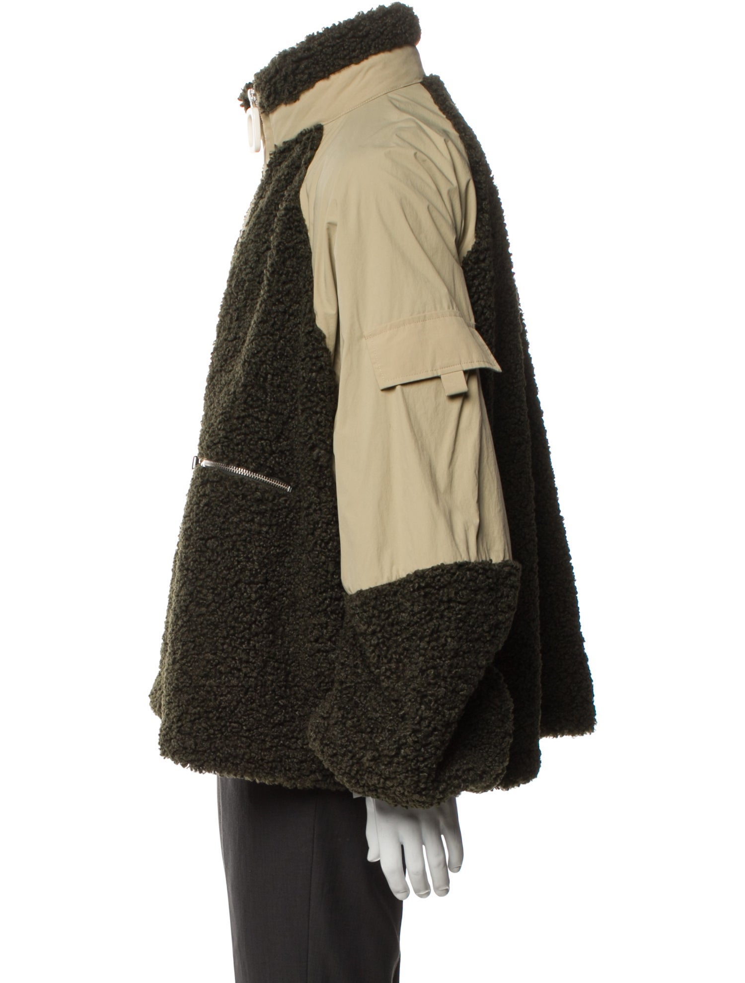 J.W. Anderson Colorblock Pattern Puffer Coat