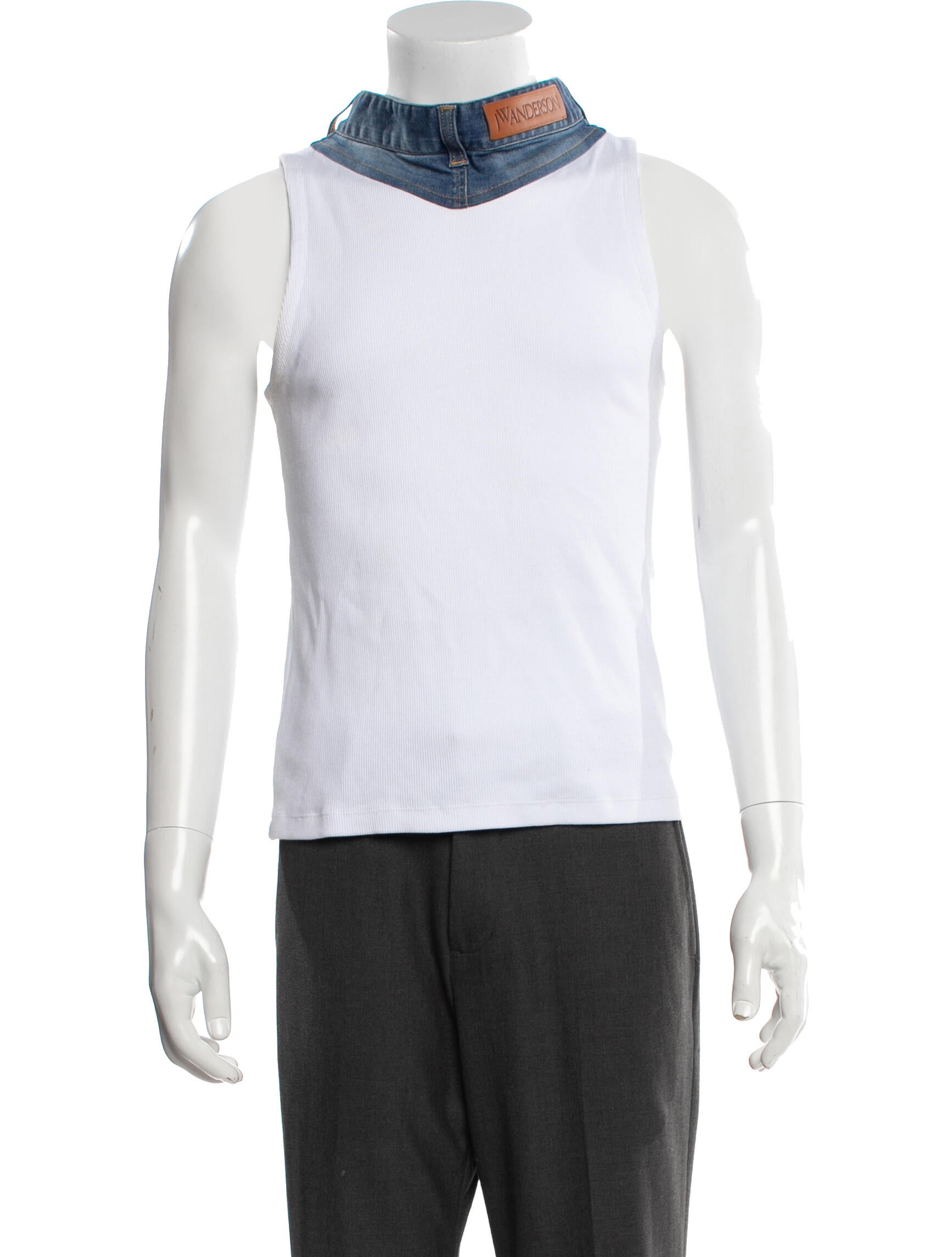 J.W. Anderson Colorblock Pattern Sleeveless Shirt