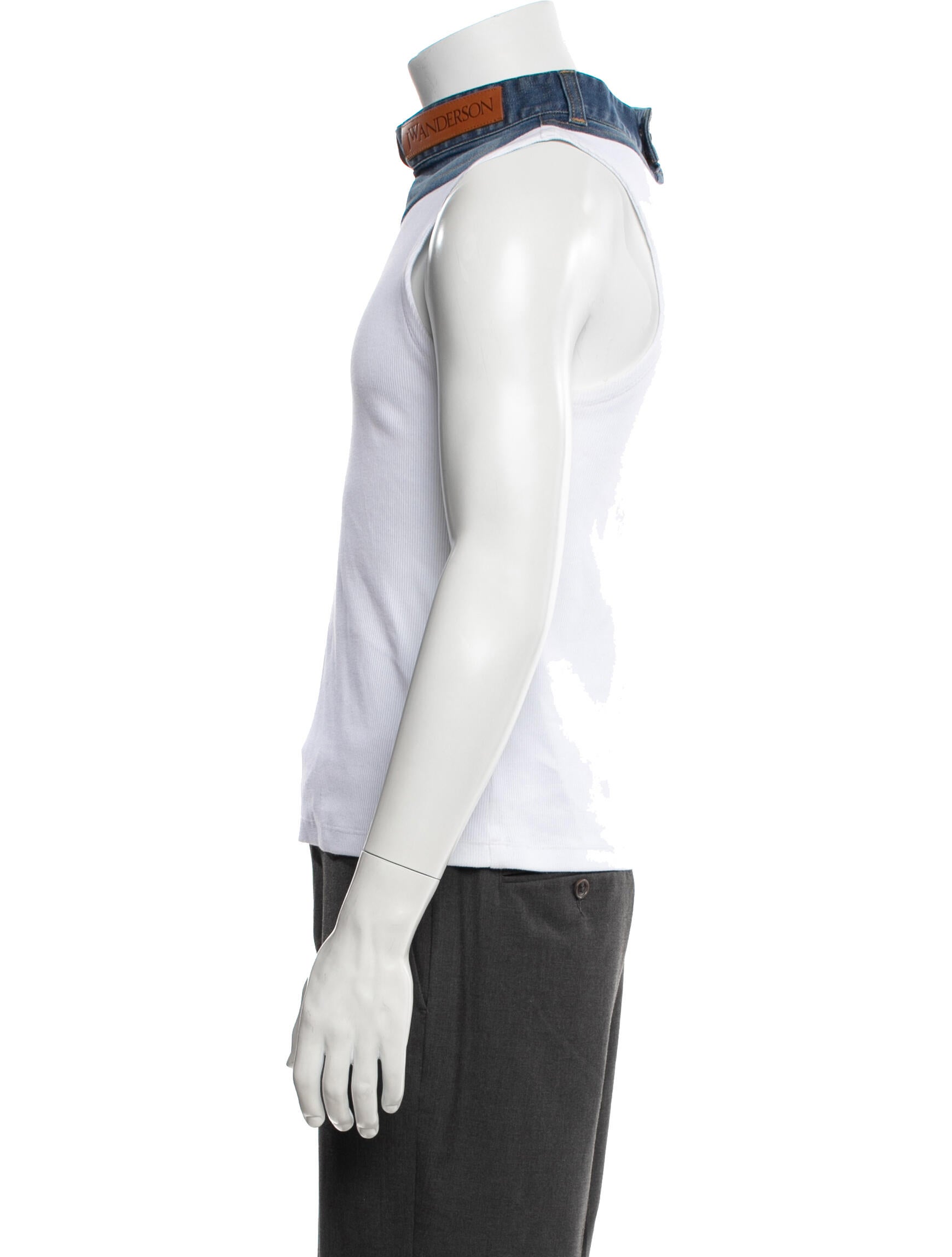 J.W. Anderson Colorblock Pattern Sleeveless Shirt