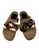 J.W. Anderson Suede Chain-Link Accents Mules